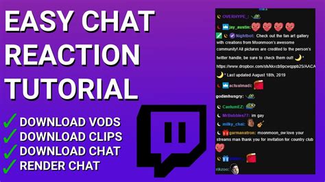 You can download <b>chat</b> for all of a user's videos, or for a single video, and customize the output directory, message cache, and verbosity settings. . Twitch chat downloader